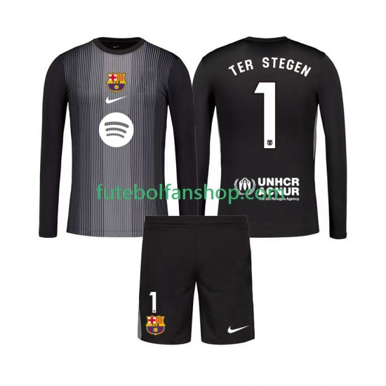 Camisola Alternativa (2ª) Guarda-redes FC Barcelona Ter Stegen 1 Época 2025/2026 Manga Comprida ,Criança
