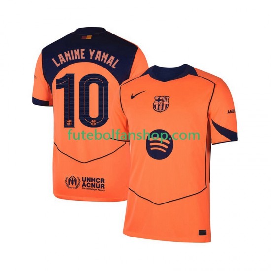 Camisola Alternativa (2ª) FC Barcelona Lamine Yamal 10 UCL Época 2025/2026 Manga Curta ,Homem