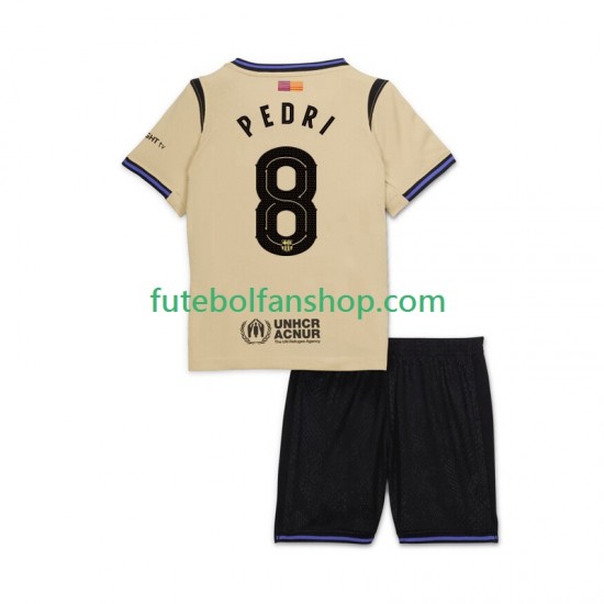 Camisola Alternativo FC Barcelona Pedri 8 UCL Época 2025/2026 Manga Curta ,Criança