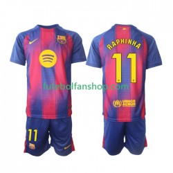 Camisola Principal FC Barcelona Raphinha 11 Época 2025/2026 Manga Curta ,Criança