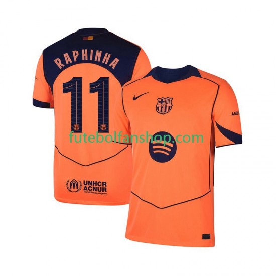 Camisola Alternativa (2ª) FC Barcelona Raphinha 11 Champions League Época 2025/2026 Manga Curta ,Homem