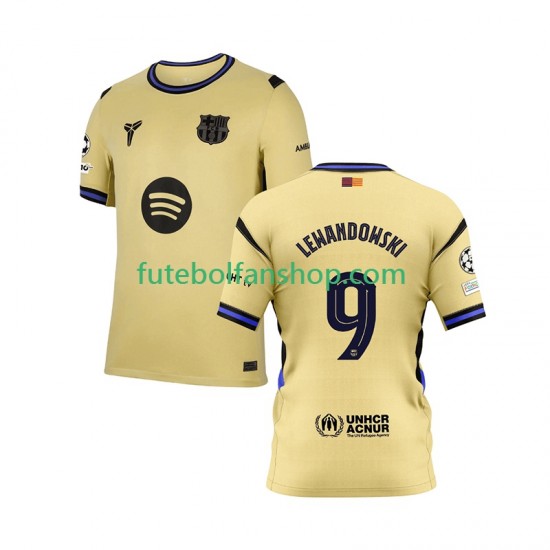 Camisola Alternativo FC Barcelona Robert Lewandowski 9 Champions League Época 2025/2026 Manga Curta ,Homem Camisola Alternativo FC Barcelona Robert Lewandowski 9 Champions League Época 2025/2026 Manga Curta ,Homem