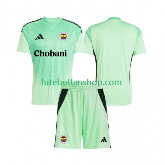 Camisola Alternativo Guarda-redes Fenerbahce Época 2025/2026 Manga Curta ,Criança