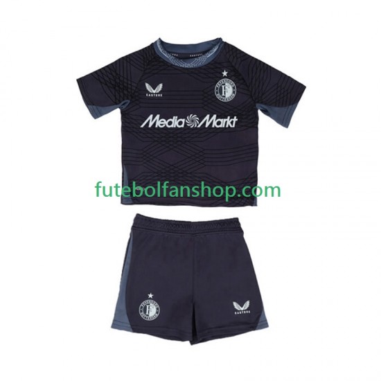 Camisola Alternativo Feyenoord Rotterdam Época 2025/2026 Manga Curta ,Criança