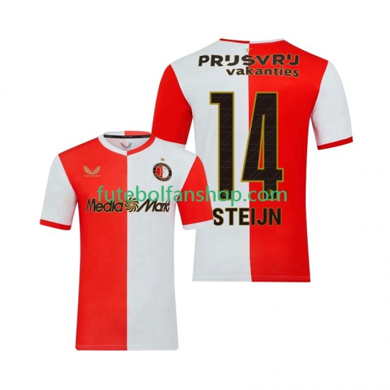 Camisola Principal Feyenoord Rotterdam Sem Steijn 14 Época 2025/2026 Manga Curta ,Homem