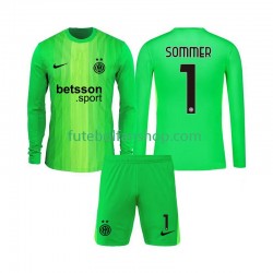 Camisola Alternativa (2ª) Guarda-redes Inter de Milão Yann Sommer 1 Época 2025/2026 Manga Comprida ,Criança