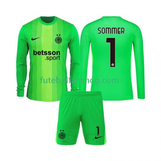 Camisola Alternativa (2ª) Guarda-redes Inter de Milão Yann Sommer 1 Época 2025/2026 Manga Comprida ,Criança Camisola Alternativa (2ª) Guarda-redes Inter de Milão Yann Sommer 1 Época 2025/2026 Manga Comprida ,Criança