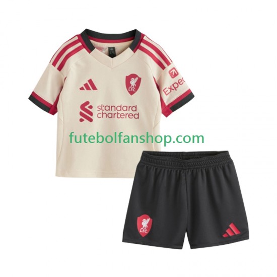 Camisola Alternativo Liverpool Época 2025/2026 Manga Curta ,Criança