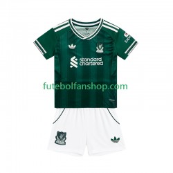 Camisola Alternativa (2ª) Liverpool Época 2025/2026 Manga Curta ,Criança