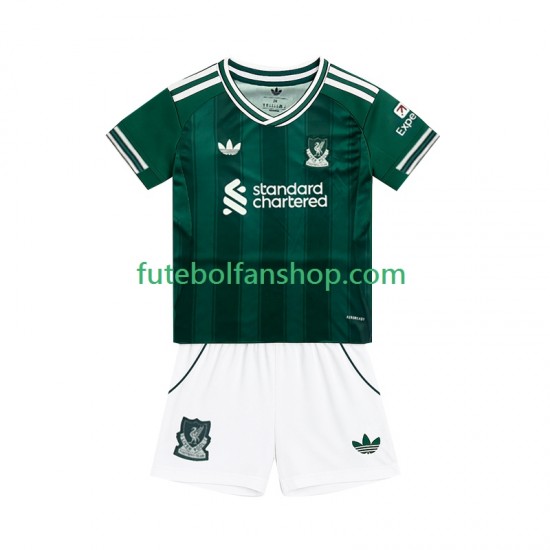 Camisola Alternativa (2ª) Liverpool Época 2025/2026 Manga Curta ,Criança