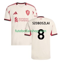 Camisola Alternativo Liverpool Dominik Szoboszlai 8 Época 2025/2026 Manga Curta ,Homem