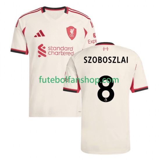 Camisola Alternativo Liverpool Dominik Szoboszlai 8 Época 2025/2026 Manga Curta ,Homem Camisola Alternativo Liverpool Dominik Szoboszlai 8 Época 2025/2026 Manga Curta ,Homem