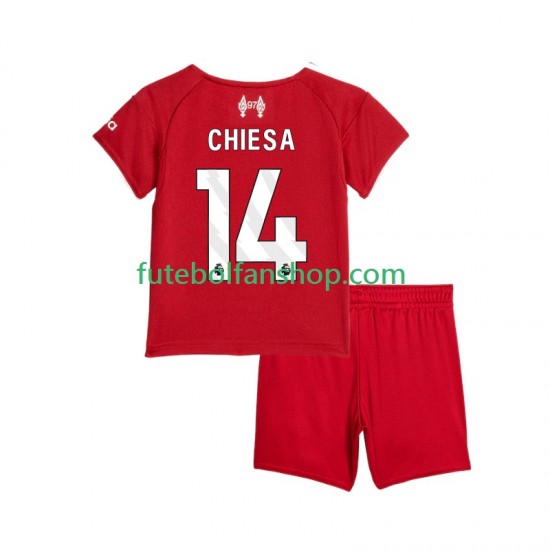 Camisola Principal Liverpool Federico Chiesa 14 Época 2025/2026 Manga Curta ,Criança Camisola Principal Liverpool Federico Chiesa 14 Época 2025/2026 Manga Curta ,Criança