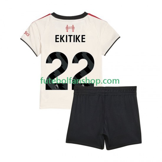 Camisola Alternativo Liverpool Hugo Ekitike 22 Época 2025/2026 Manga Curta ,Criança