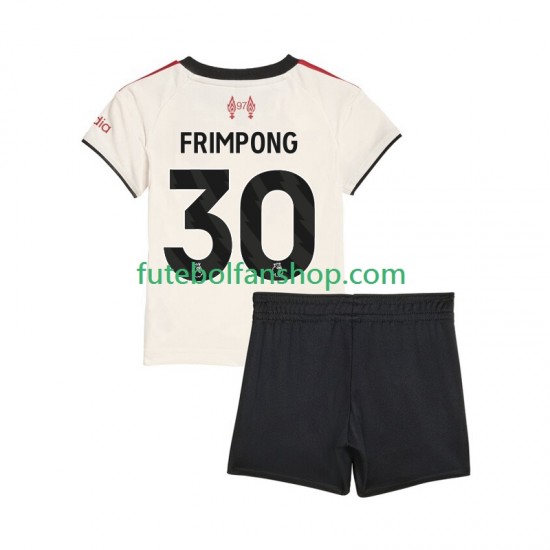 Camisola Alternativo Liverpool Jeremie Frimpong 30 Época 2025/2026 Manga Curta ,Criança