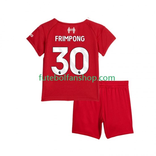 Camisola Principal Liverpool Jeremie Frimpong 30 Época 2025/2026 Manga Curta ,Criança Camisola Principal Liverpool Jeremie Frimpong 30 Época 2025/2026 Manga Curta ,Criança