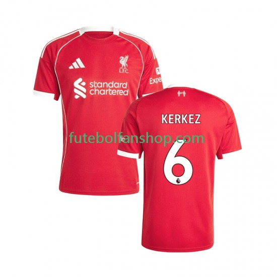 Camisola Principal Liverpool Milos Kerkez 6 Época 2025/2026 Manga Curta ,Homem