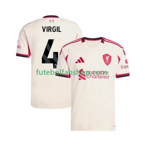 Camisola Alternativo Liverpool Virgil van Dijk 4 Época 2025/2026 Manga Curta ,Homem