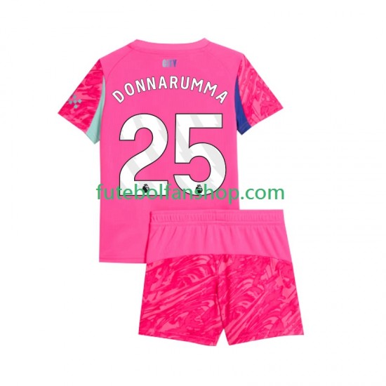 Camisola Alternativo Guarda-redes Manchester City Gianluigi Donnarumma 25 Época 2025/2026 Manga Curta ,Criança