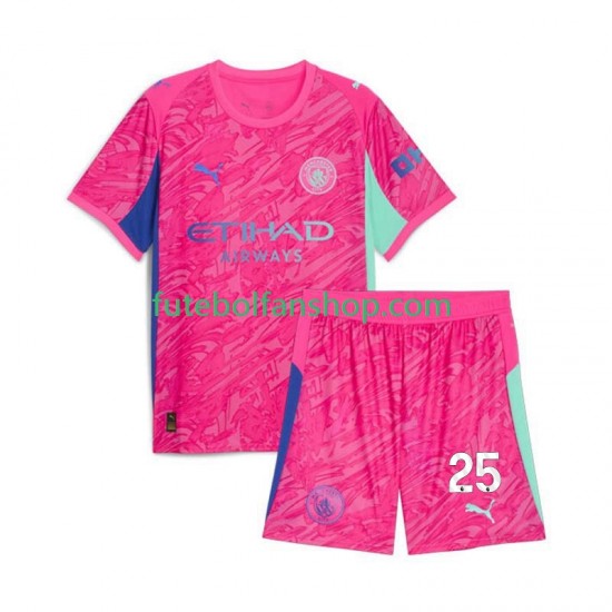 Camisola Alternativo Guarda-redes Manchester City Gianluigi Donnarumma 25 Época 2025/2026 Manga Curta ,Criança