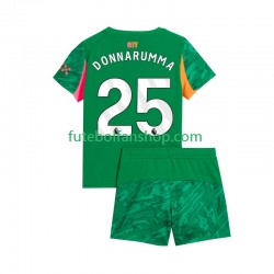 Camisola Principal Guarda-redes Manchester City Gianluigi Donnarumma 25 Época 2025/2026 Manga Curta ,Criança