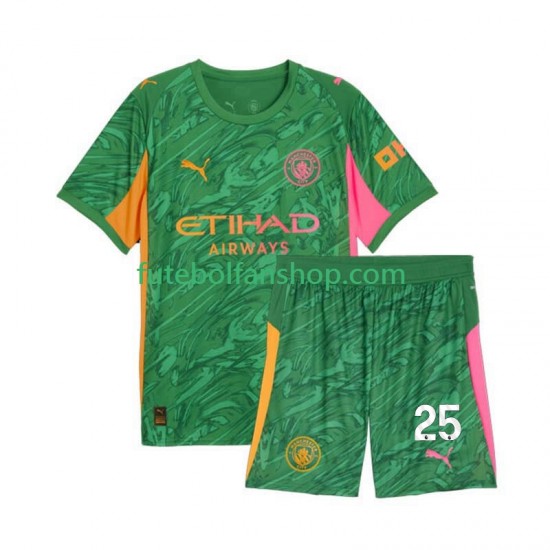 Camisola Principal Guarda-redes Manchester City Gianluigi Donnarumma 25 Época 2025/2026 Manga Curta ,Criança