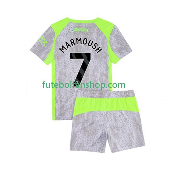 Camisola Alternativa (2ª) Manchester City Omar Marmoush 7 Época 2025/2026 Manga Curta ,Criança