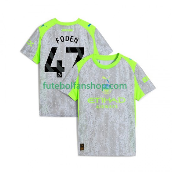 Camisola Alternativa (2ª) Manchester City Phil Foden 47 Época 2025/2026 Manga Curta ,Homem
