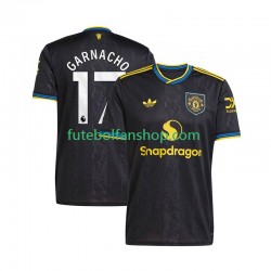 Camisola Alternativa (2ª) Manchester United Alejandro Garnacho 17 Época 2025/2026 Manga Curta ,Homem
