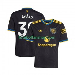 Camisola Alternativa (2ª) Manchester United Benjamin Sesko 30 Época 2025/2026 Manga Curta ,Homem