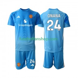Camisola Principal Guarda-redes Manchester United Andre Onana 24 Época 2025/2026 Manga Curta ,Criança