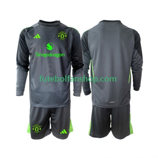 Camisola Alternativo Guarda-redes Manchester United Época 2025/2026 Manga Comprida ,Criança