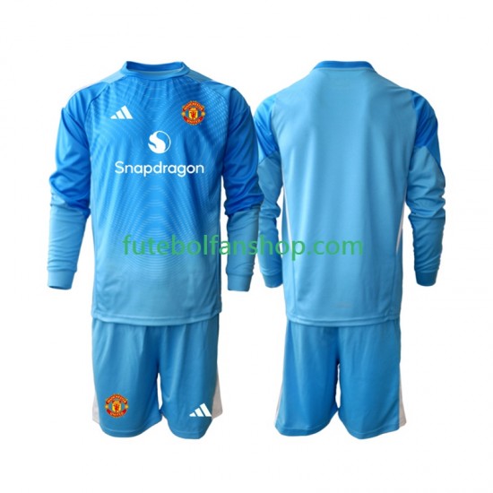 Camisola Principal Guarda-redes Manchester United Época 2025/2026 Manga Comprida ,Criança