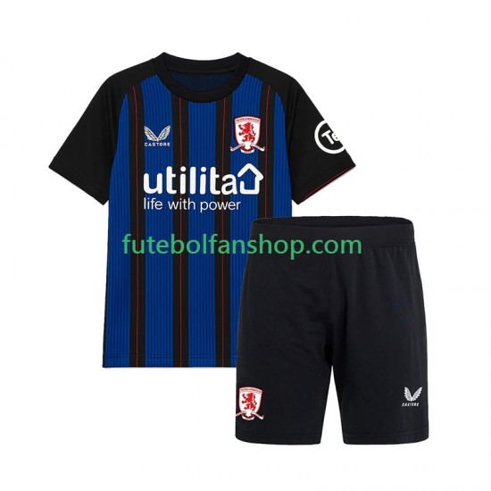 Camisola Alternativo Middlesbrough Época 2025/2026 Manga Curta ,Criança