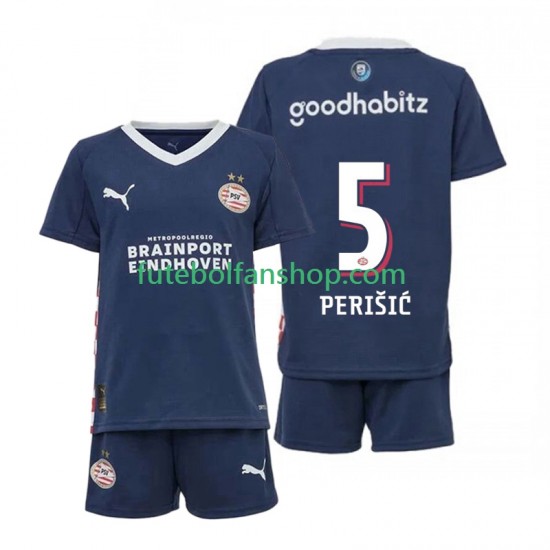 Camisola Alternativo PSV Eindhoven Ivan Perisic 5 Época 2025/2026 Manga Curta ,Criança
