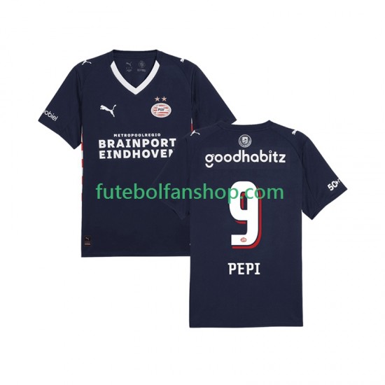 Camisola Alternativo PSV Eindhoven Ricardo Pepi 9 Época 2025/2026 Manga Curta ,Homem