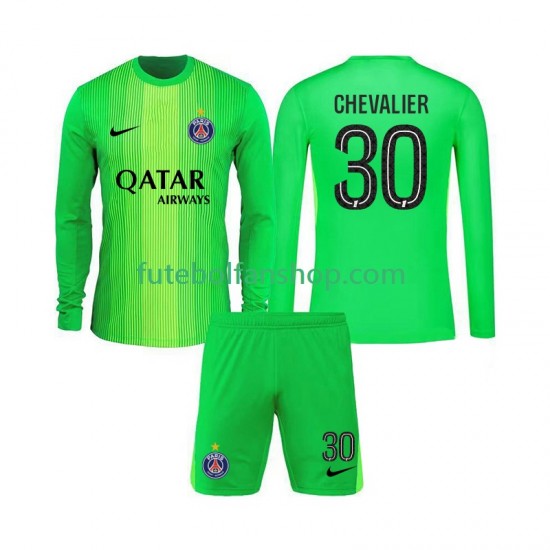 Camisola Alternativo Guarda-redes Paris Saint-Germain Lucas Chevalier 30 Época 2025/2026 Manga Comprida ,Criança