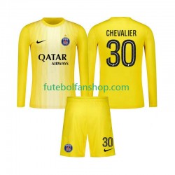 Camisola Alternativa (2ª) Guarda-redes Paris Saint-Germain Lucas Chevalier 30 Época 2025/2026 Manga Comprida ,Criança