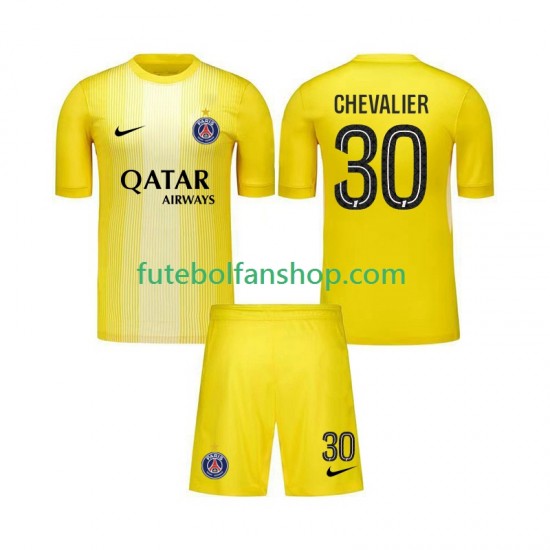 Camisola Alternativa (2ª) Guarda-redes Paris Saint-Germain Lucas Chevalier 30 Época 2025/2026 Manga Curta ,Criança