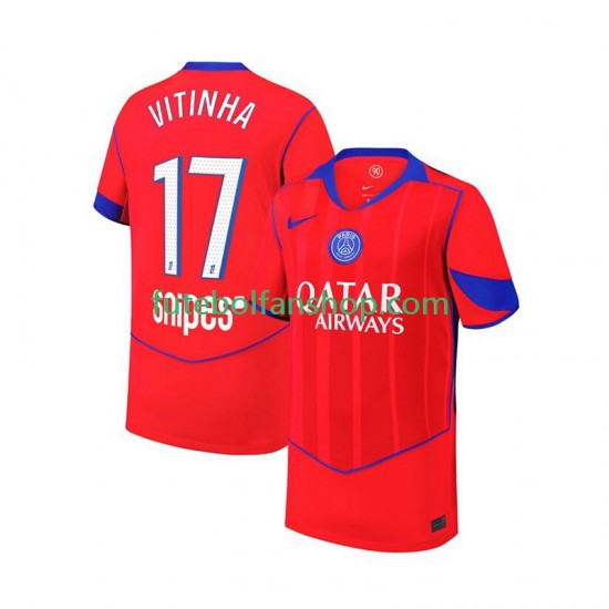 Camisola Alternativa (2ª) Paris Saint-Germain Khvicha Kvaratskhelia 7 Época 2025/2026 Manga Curta ,Criança
