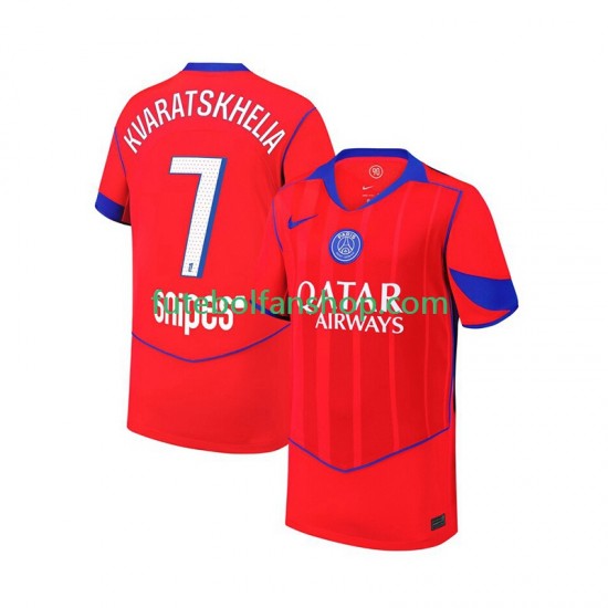Camisola Alternativa (2ª) Paris Saint-Germain Khvicha Kvaratskhelia 7 Época 2025/2026 Manga Curta ,Homem