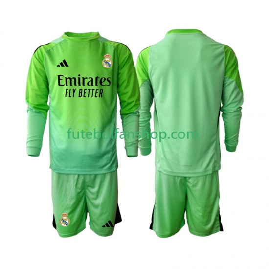 Camisola Alternativo Real Madrid Época 2025/2026 Manga Comprida ,Criança