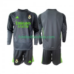 Camisola Alternativa (2ª) Guarda-redes Real Madrid Época 2025/2026 Manga Comprida ,Criança
