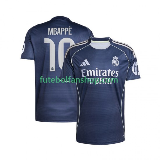 Camisola Alternativo Real Madrid Kylian Mbappe 10 Época 2025/2026 Manga Curta ,Homem