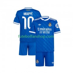 Camisola Alternativa (2ª) Real Madrid Kylian Mbappe 10 Época 2025/2026 Manga Curta ,Criança