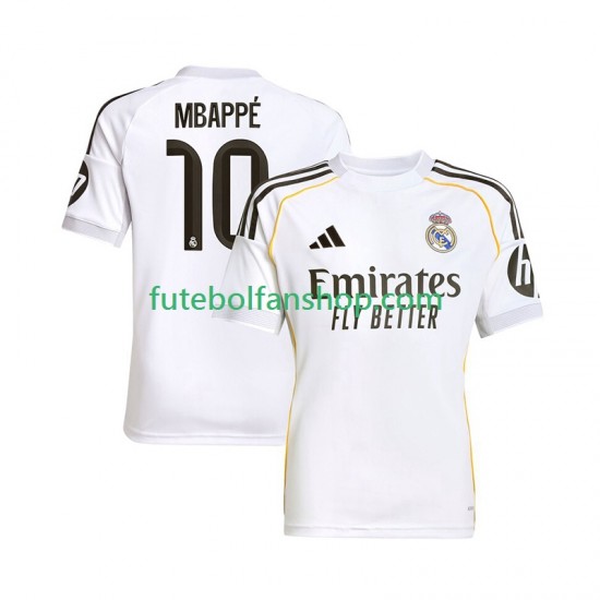 Camisola Principal Real Madrid Kylian Mbappe 10 Época 2025/2026 Manga Curta ,Homem Camisola Principal Real Madrid Kylian Mbappe 10 Época 2025/2026 Manga Curta ,Homem