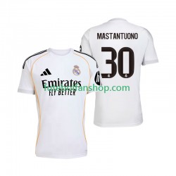 Camisola Principal Real Madrid Mastantuono 30 Época 2025/2026 Manga Curta ,Homem