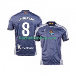 Camisola Alternativo Real Sociedad Arsen Zakharyan 8 Época 2025/2026 Manga Curta ,Homem
