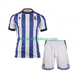 Camisola Principal Real Sociedad Época 2025/2026 Manga Curta ,Criança