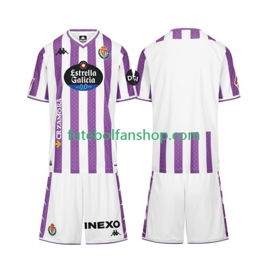 Camisola Principal Real Valladolid Época 2025/2026 Manga Curta ,Criança